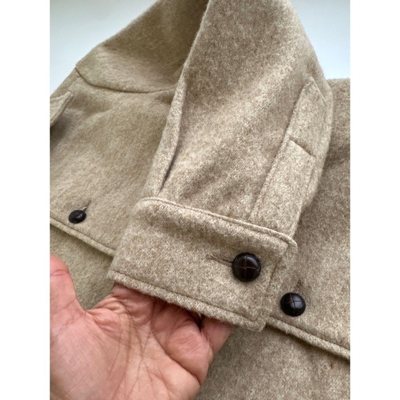 Amana Boho Hippie Wool Blanket Dress Coat Jacket - Picture 7 of 13